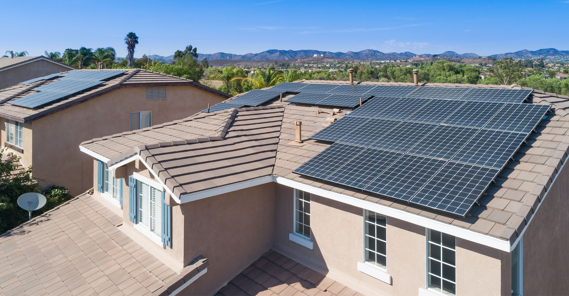 Alternative Power Solutions - Solar Panels on Roof
