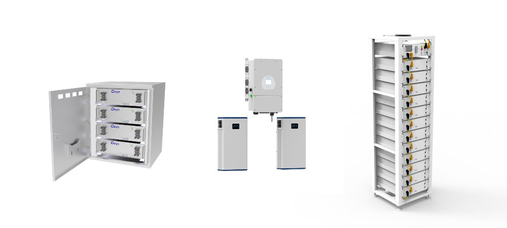 Commercial Power Backup System - Deye BOS-G, RW-M5.1 and SE-G5.1 Pro