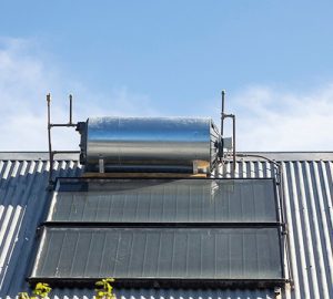 reduce electricity costs - Solar geyser on roof